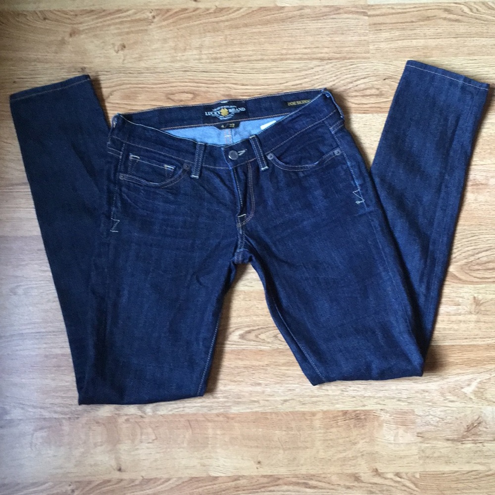Lucky Brand Zoe Skinny Blue Jeans Sz 4/27